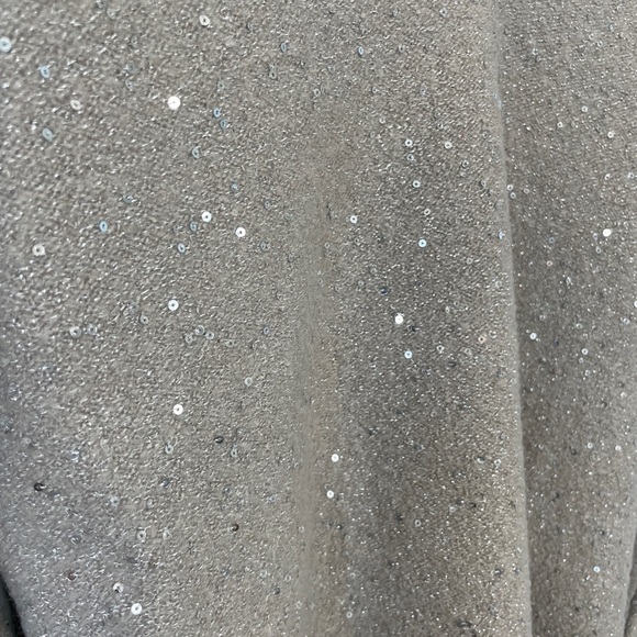 LOFT Sequin Double V Long Sleeve Sweater - Picture 5 of 8